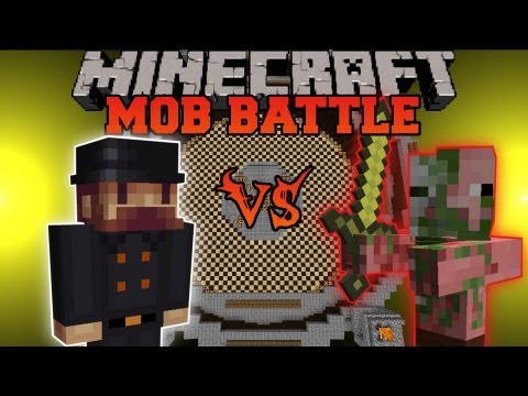 Notch Vs. Zombie Pigman - Minecraft Mob Battles - Arena Battle