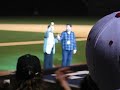 james hong, actor in blade runner (hannibal chew) and big trouble in little china (lo pan), greets the petco park crowd in chinese and leads them in a 
