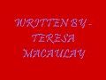 GOODNESS KNOWS WRITTEN BY TERESA MACAULAY