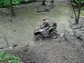 atv in mud