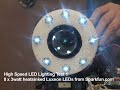High Speed Video LED Lighting tests