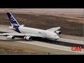 Airbus A380 Lands at LAx