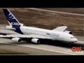 Airbus A380 Lands at LAx