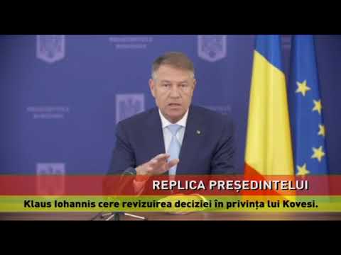 Klaus Iohannis cere revizuirea deciziei în privința lui Kovesi