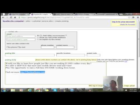 how to put an add on craigslist