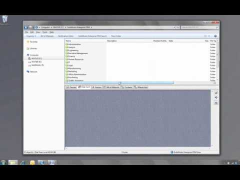 PDM - http://www.solidworks.com/sw/products/data-management-software-pdm.htm SolidWorks Enterprise PDM is a full-featured data management solution for any size org...