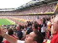 US fans sing the 