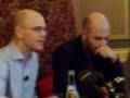 Roberto Saviano in a press conference in Stockholm, part 1