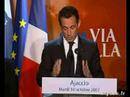 allocution du pr�sident de la r�publique � l'inauguration de france 3 corse via