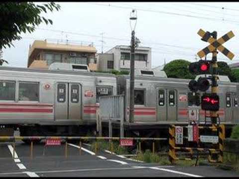 東急大井町線　踏切