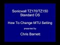 Sonicwall - How to change MTU settings