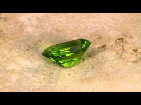  Gem Peridot Barion Emerald Cut Weighs 4.88 Carats
