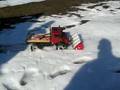 Unimog 1 zu 10 mit Schneefräse (zweiter Test)