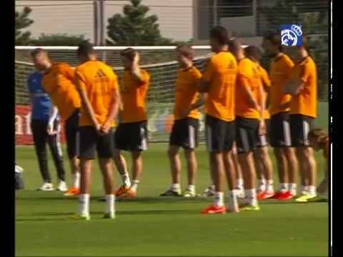Ramos regresó al grupo en el último entrenamiento previo a la final de Copa