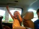 Cora singing with sign language.