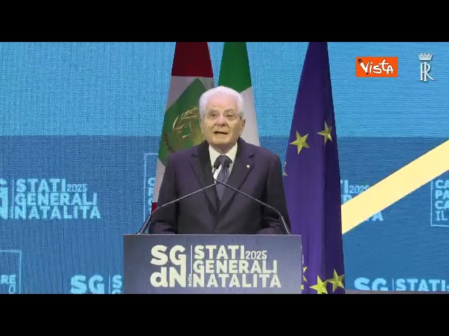 Mattarella: Natalità tema vitale per il nostro Paese e per l'Europa