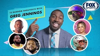 What do Halle Berry & Tom Brady have in common? Greg Jennings gives 12 Random Shoutouts | FOX SPORTS by FOX Sports