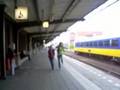 Huppelen op het perron