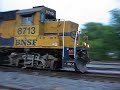NS Intermodal train w/ a Santa Fe GP60 leading in Dalton