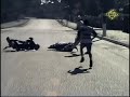 Motorbike stunt goes wrong