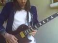 Astro playing the fast solo from One by Metallica