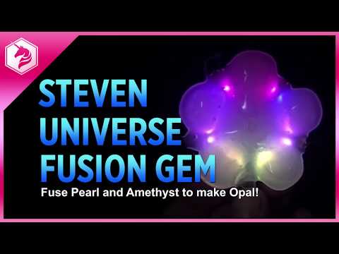Make a Glowing Fusion Gem @adafruit #adafruit #stevenuniverse
