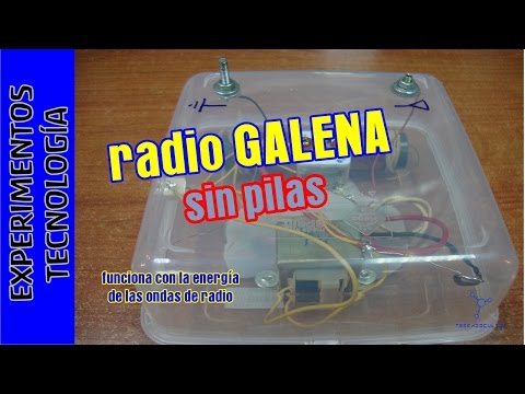 Radio que funciona SIN pilas ni corriente. Radio galena