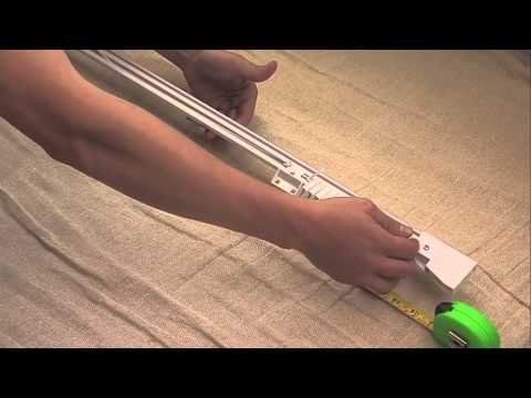 how to fit curtain track