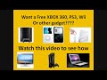 Free PS3 XBOX 360 Nintendo Wii Ipod HDTV