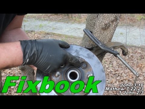 Captive Brake Rotors Removal Replace “How to” Honda Accord