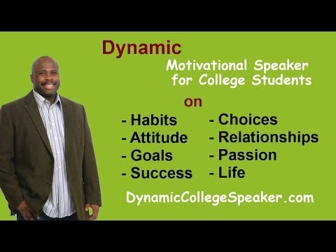 College Speakers - http://www.dynamiccollegespeaker.com Dynamic College Motivational Speaker, Motivation and breaking toxic habits, how to free yourself from toxic habits, choi...