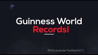 Paramahamsa Nithyananda sets 2 Guinness World Records