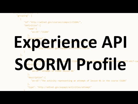 Tom Creighton explains the Experience API SCORM Profile