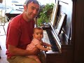 Young Maeve teaches Dad piano Young Maeve teaches Dad piano