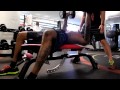 Brandon Jennings chest press - Press one arm at a time then finish with both together