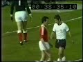 10/05/1969, nuremberg, world cup qualification. 70,000 attendance.

germany: maier - h�ttges, schulz, patzke, vogts - beckenbaue 10/05/1969, nuremberg, world cup qualification. 70,000 attendance.

germany: maier - h�ttges, schulz, patzke, vogts - beckenbauer, overath - b d�rfel, g m�ller, held (77 heynckes), brenninger (66 volkert)

austria: fraydl - pumm, eigenstiller, fak, sturmberger - starek, ettmayer, hof - k�glberger (46 kreuz), siber, redl

bench:
goal: nigbur
defense: weber, ludwig m�ller
midfield: lorenz
attack: heynckes, volkert