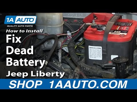 How To Install Replace Fix Dead Battery 2002-07 Jeep Liberty