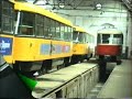 Stra�enbahnen im Betriebshof Tolkewitz