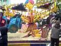 Teens on a childs ride