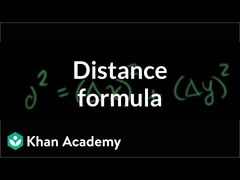 how to use the distance formula