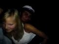 tor, lale, signe, peter and others on a bench during fred's cowboy party (they be quite drunk)