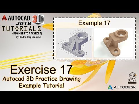 Autocad 3D Practice Drawing