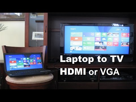 how to connect laptop with t.v