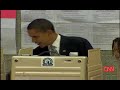 Barack Obama Casts his Vote in Chicago