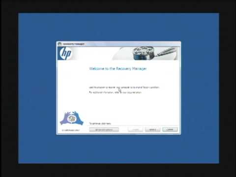 how to hp laptop factory restore