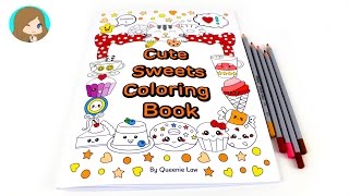 Video Review: Cute Sweets Coloring Book with Colored Pencils