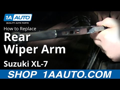 How To Install Remove Replace Rear Windshield Wiper Arm Suzuki XL-7