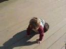 Calen walks by himself for the first time...
