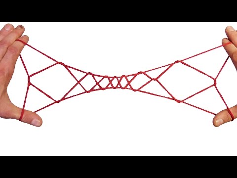 String Tricks! How To Make A 7 DiamondJacobs Ladder - Step By Step