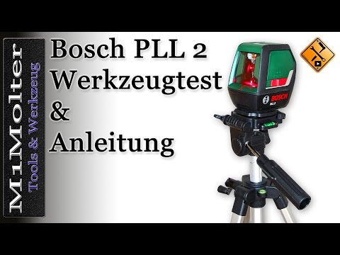 PLL 2 Bosch Bedienung und Funktionen des Kreuzlinienlasers von M1Molter